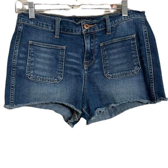 Lucky Brand Denim Patch Pocket Short Sz 8/29 Inseam 2.5" EUC - Picture 2 of 14